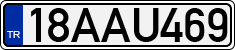 License plate of Turkey, Regular plates