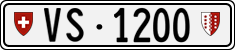 License plate of Switzerland, Cars