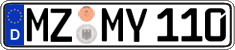 German license plate, Regular plates