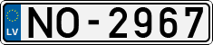 License plate of Latvia, Regular car plates