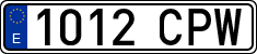 License plates of Spain, Ordinary (2000)