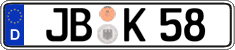 German license plate, Regular plates