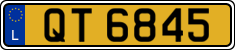 License plate of Luxembourg, 2003 year system