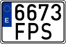 License plates of Spain, Ordinary (2000)