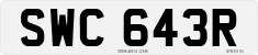 License plate of the United Kingdom, 1963 year system