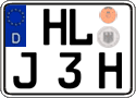 German license plate, Plates for oldtimers (type 