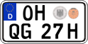 German license plate, Plates for oldtimers (type 