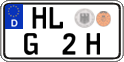 German license plate, Plates for oldtimers (type 