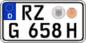 German license plate, Plates for oldtimers (type 