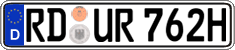 German license plate, Plates for oldtimers (type 