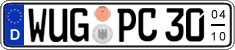 German license plate, Seasonal plates