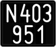 License plate of Austria, 1947 year system
