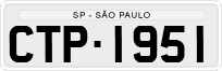 License plate of Brazil, Private owners (1990)