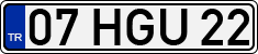 License plate of Turkey, Regular plates