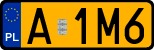 License plates of Poland, Oldtimers