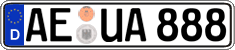 German license plate, Regular plates