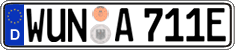 German license plate, Electric vehicles
