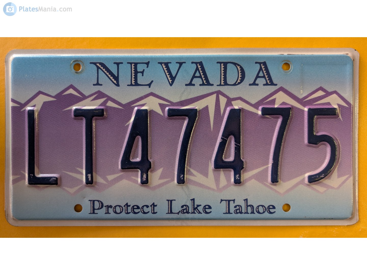 LT47475, License plate without vehicle 