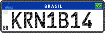 License plate of Brazil, Private owners (Mercosul)