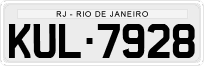 License plate of Brazil, Private owners (1990)