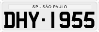 License plate of Brazil, Private owners (1990)