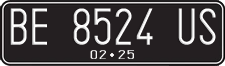License plate of Indonesia, Regular plates