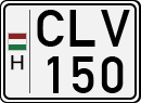 license plates of Hungary, Cars (1990)
