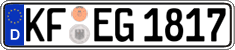 German license plate, Regular plates