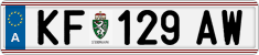 License plate of Austria, Regular plates