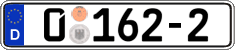 German license plate, Diplomatic