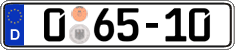 German license plate, Diplomatic