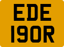License plate of the United Kingdom, 1963 year system