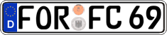German license plate, Regular plates