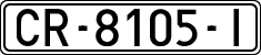 License plates of Spain, 1971 year series