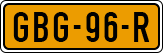License plate of the Netherlands, Cars