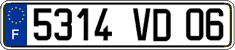 French license plate, FNI