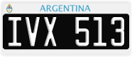 License plate of Argentina, Cars (1995, ABC 123)