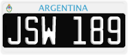 License plate of Argentina, Cars (1995, ABC 123)