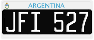 License plate of Argentina, Cars (1995, ABC 123)