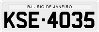 License plate of Brazil, Private owners (1990)
