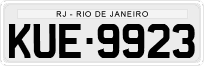 License plate of Brazil, Private owners (1990)