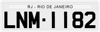License plate of Brazil, Private owners (1990)