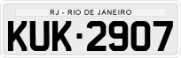 License plate of Brazil, Private owners (1990)