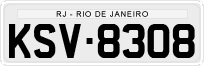 License plate of Brazil, Private owners (1990)