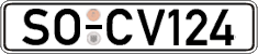German license plate, Regular plates