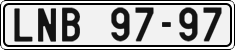 License plate of the Czech Republic, Cars (1960)