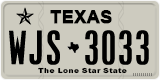Texas, Regular plates (2012) (АBC-1234)
