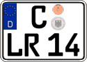 German license plate, Regular plates