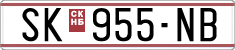 License plate of North Macedonia, Regular plates (1993)