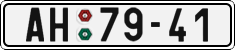 License plate of the Czech Republic, Cars (1960)